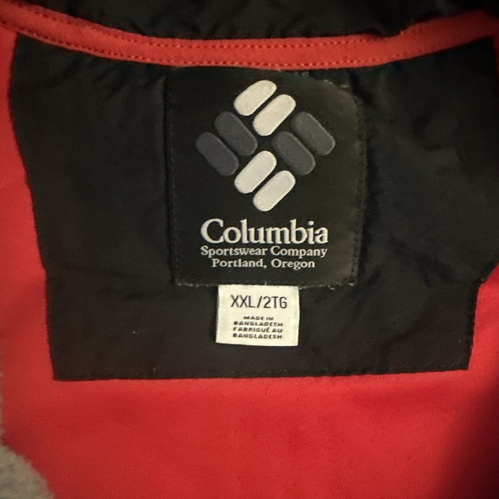 Columbia Backbowl Red Grey Men Size 2XL Hooded Jacket 4