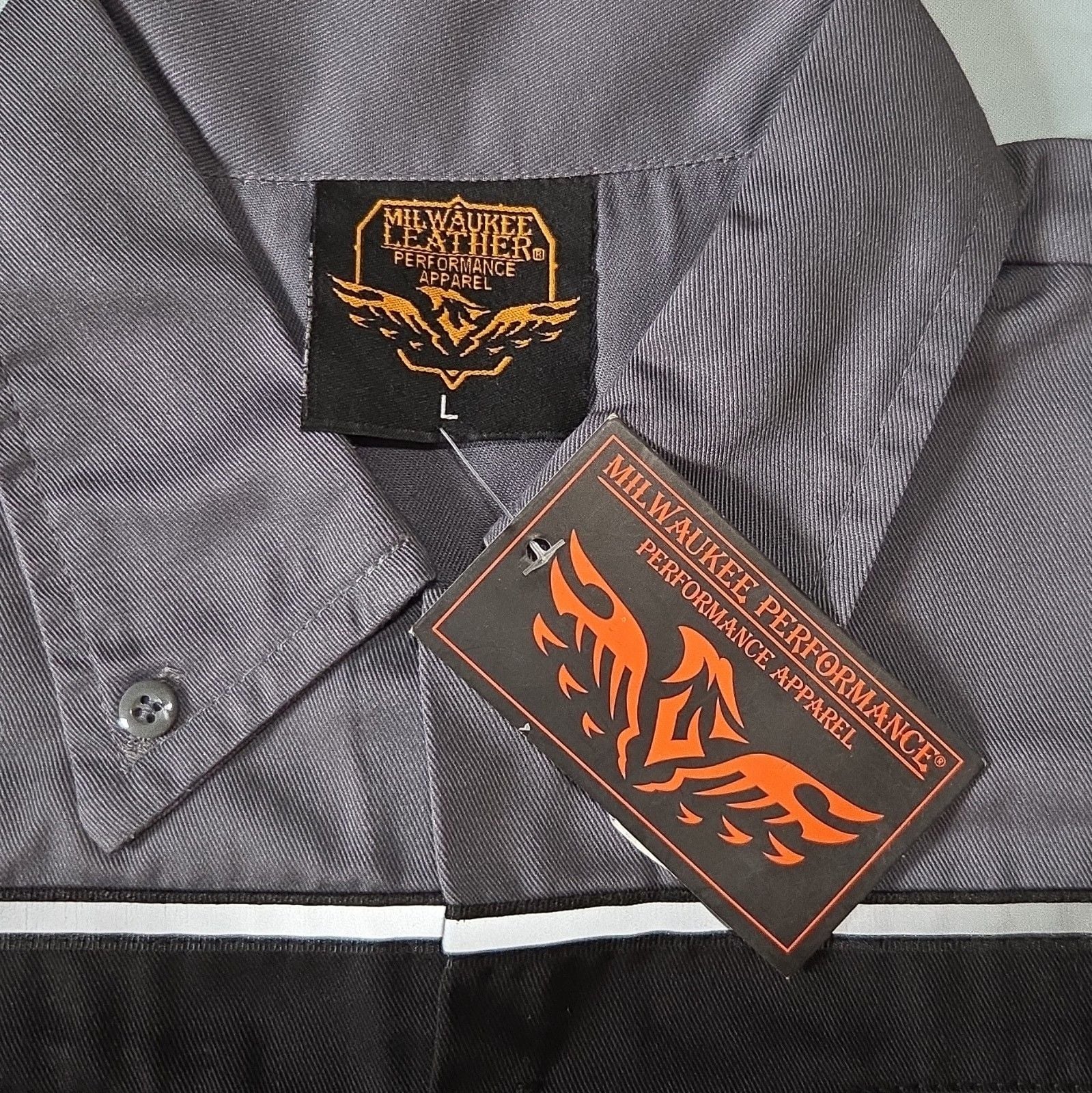 Milwaukee Performance Men's L Short Sleeve Button-Up NWT's 5