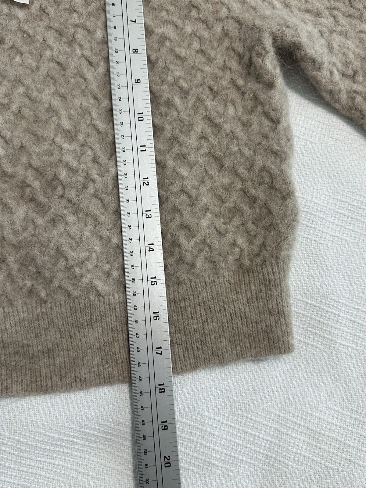 Lululemon Beige Cable-Knit Pullover Alpaca Hair Nylon Women's Size XS 7