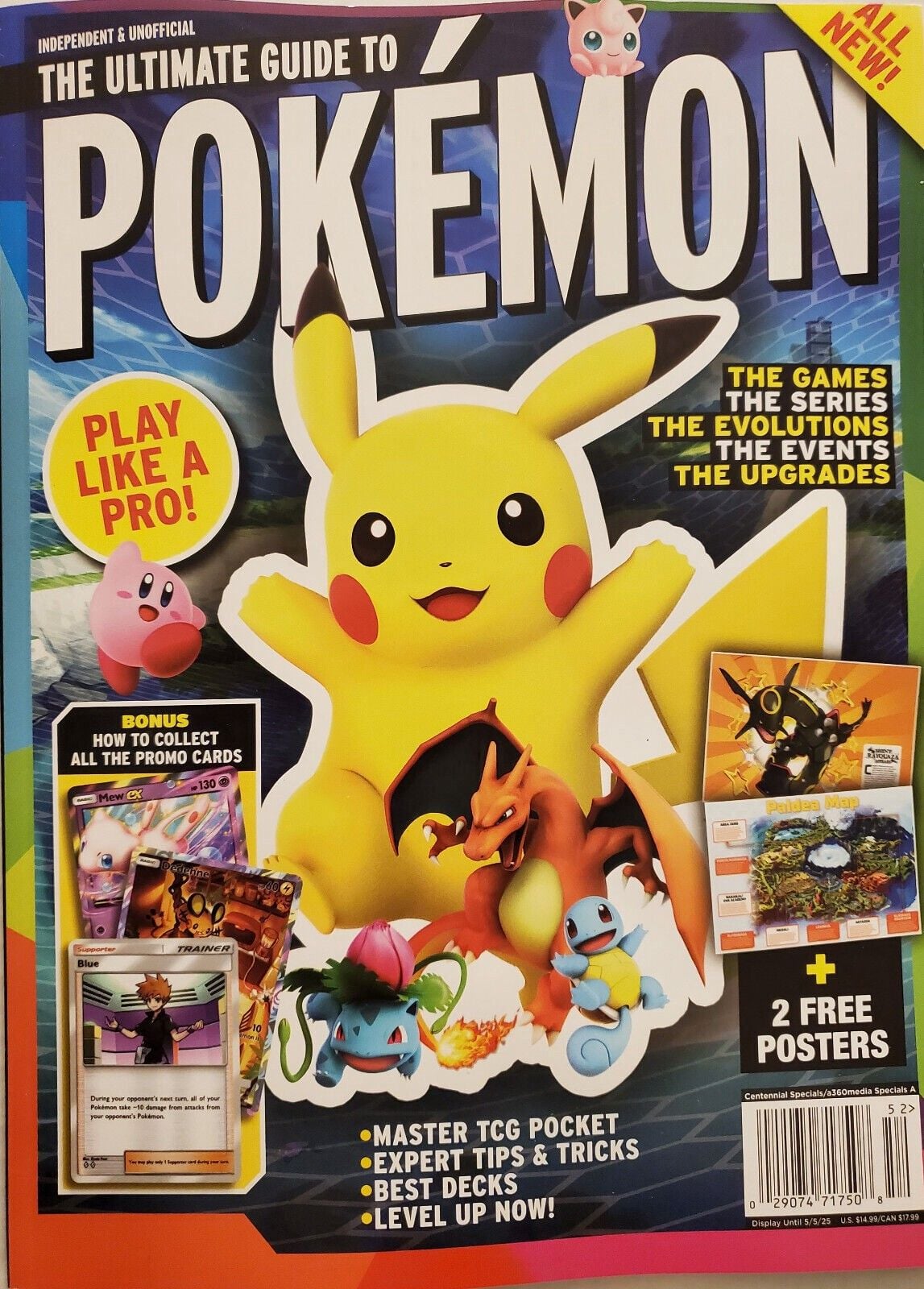The ULTIMATE GUIDE TO POKEMON: 2025 Magazine 2 Free Posters ALL 1
