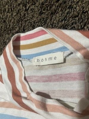 Böhme Striped Womens Shirt | Size Medium | Lightweight & Stretchy 7