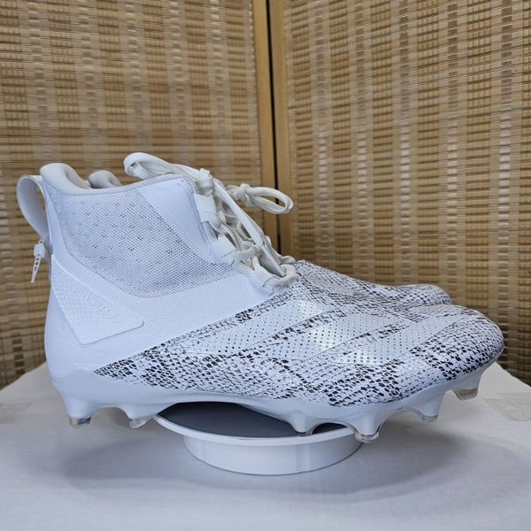 adidas Adizero Chaos Football Cleats White Snakeskin Men's Size 12 IE4005
