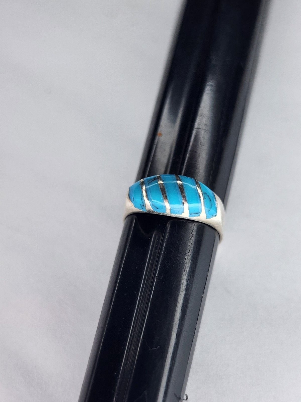 Sterling Silver Turquoise Ring Size 5.5 7