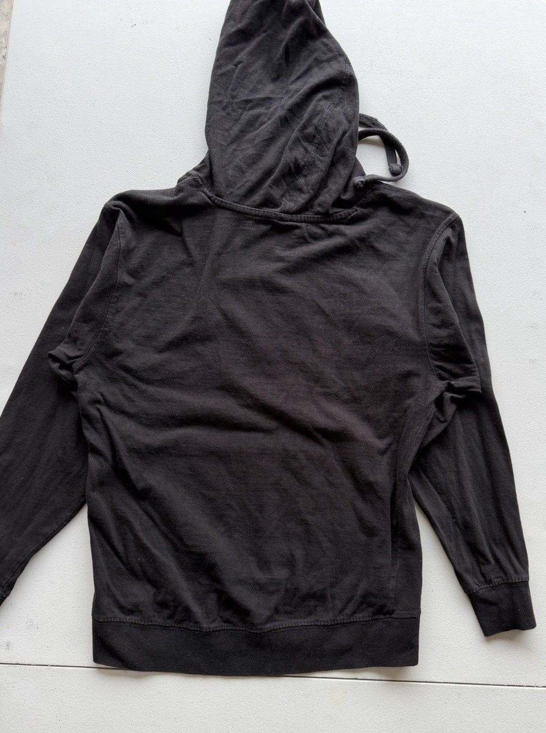 Men’s S Black USA American Flag Seal Graphic Hoodie Pullover Sweatshirt Pocket 3