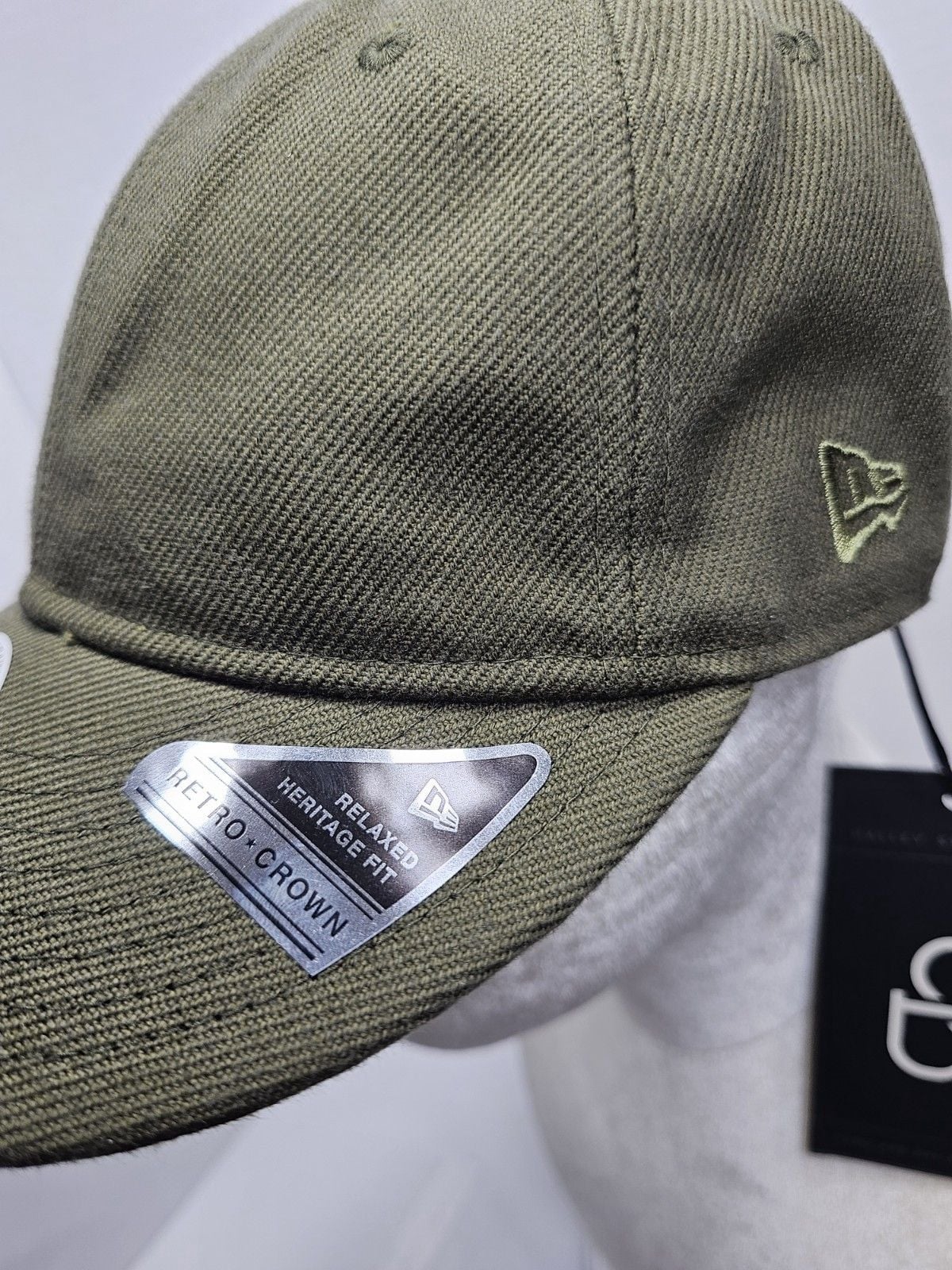 New Era Halley Stevensons 9FIFTY Retro Crown Waxed Cotton Olive Hat M/L 9