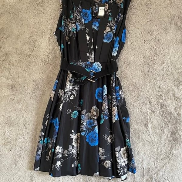 NWT City Chic Women's Floral Bouquet Dress Belt Size XL