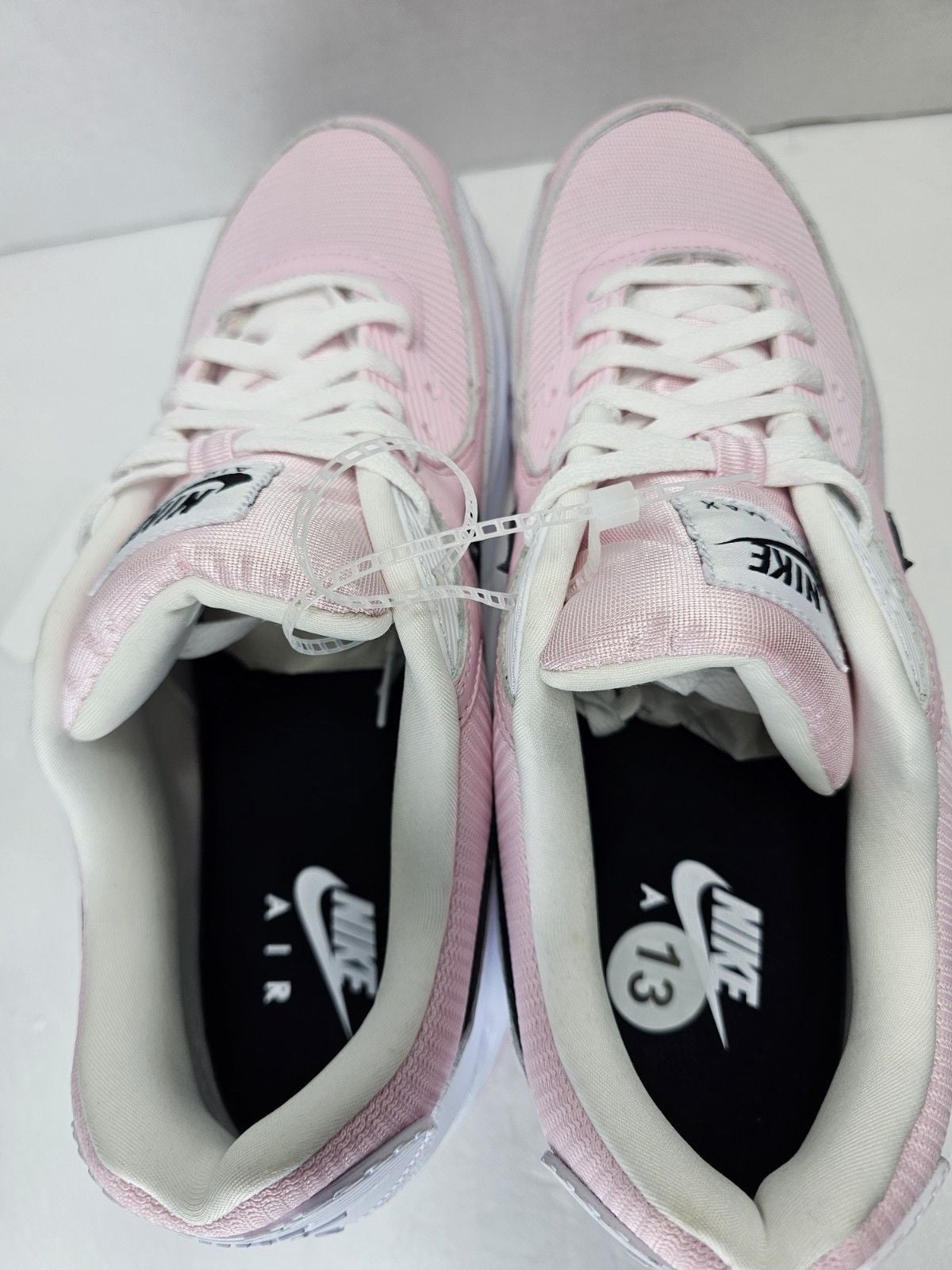 Nike Air Max 90 By You Pink Black White Men's Size 13 New No Box HQ3691-900 10