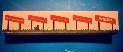 VTG 1995 The Cats Meow Burma Shave Signs Accessory Let The Little Shavers Grow” 7