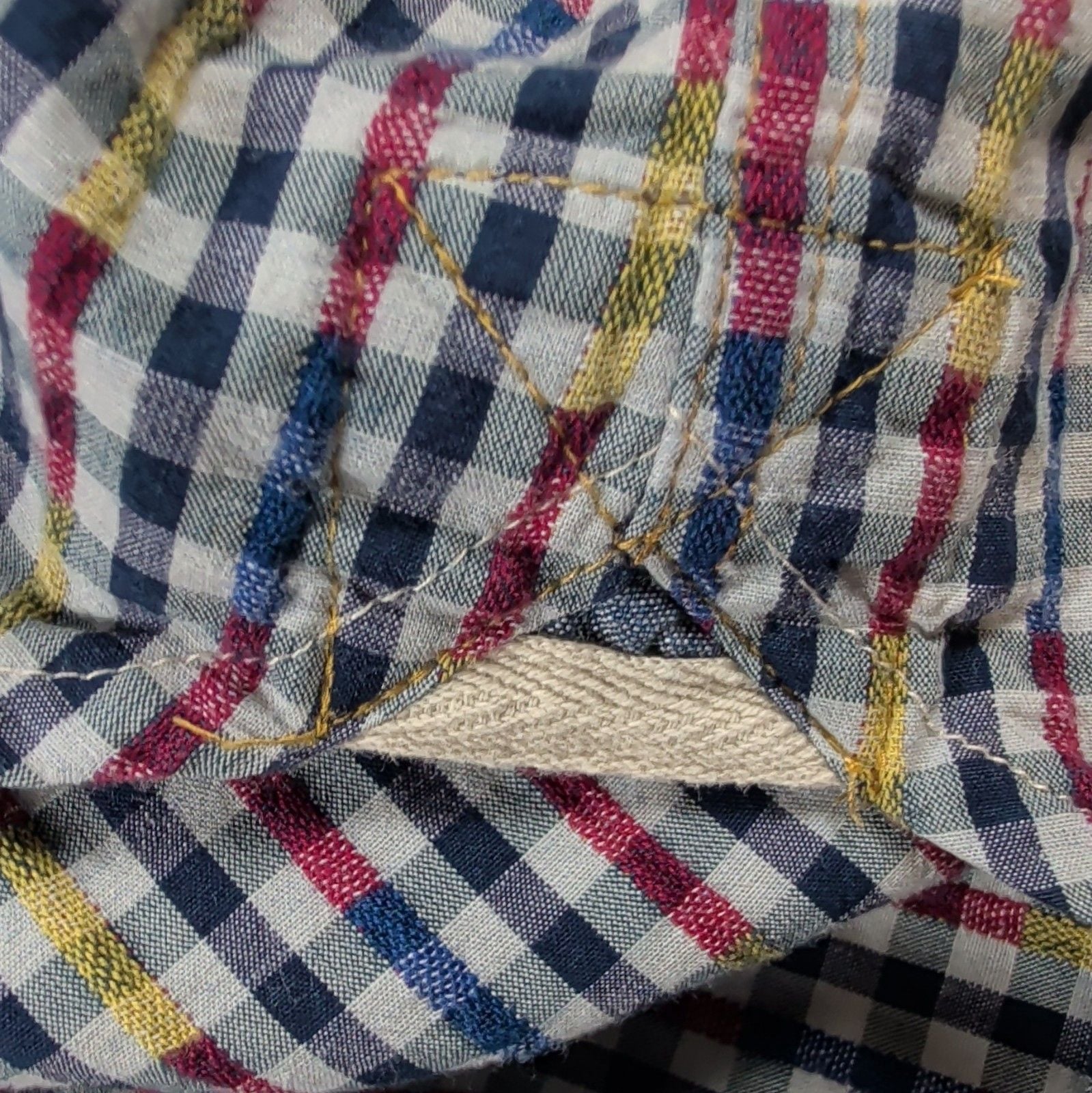 carbon2cobalt Men's 2XL Woven Cotton Long Sleeve Button-Up Multicolor Check 9