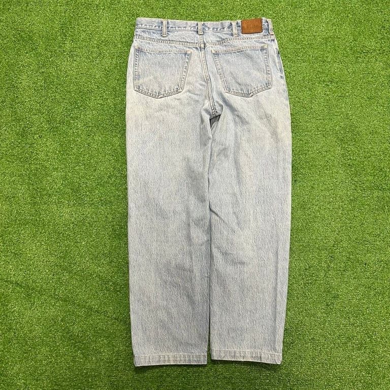 Lands' End Men's baggy wide leg jeans 34x30 3