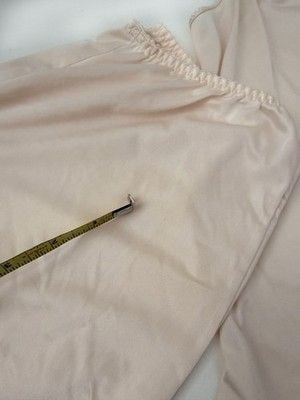 Vintage Shadowline Set Nude Tan Short 5 Size 32 Nylon Lace Lingerie USA 70s/80s 9
