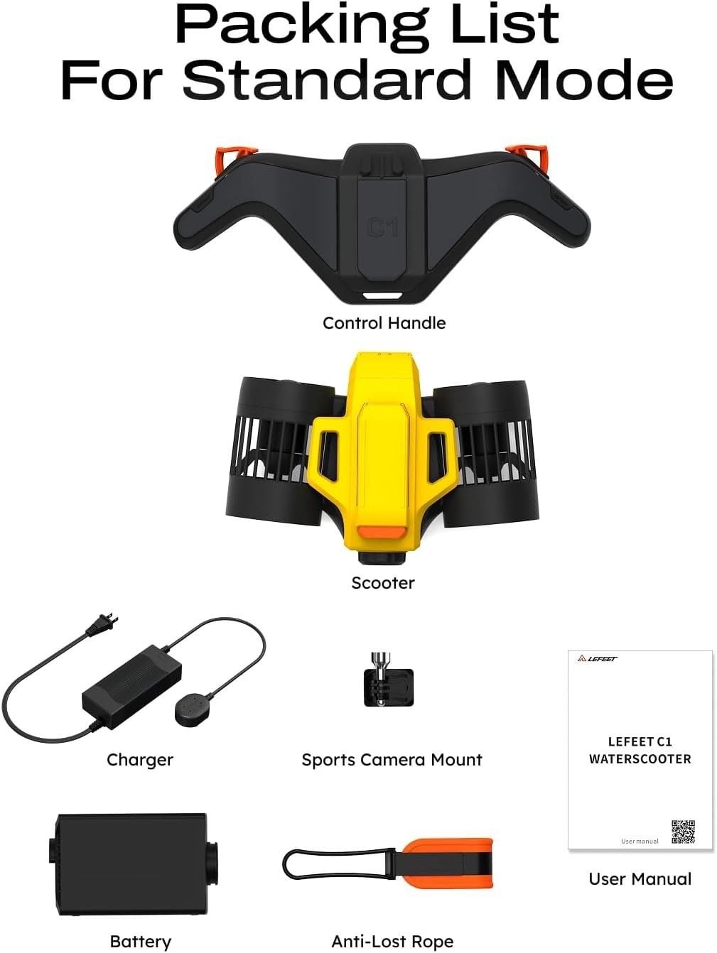 C1 Underwater Scooter, Dual-Motor Sea Scooter 8