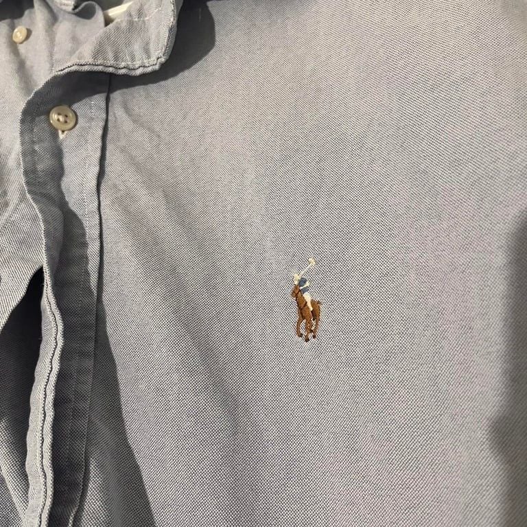 original Polo Ralph Lauren blue button up 4