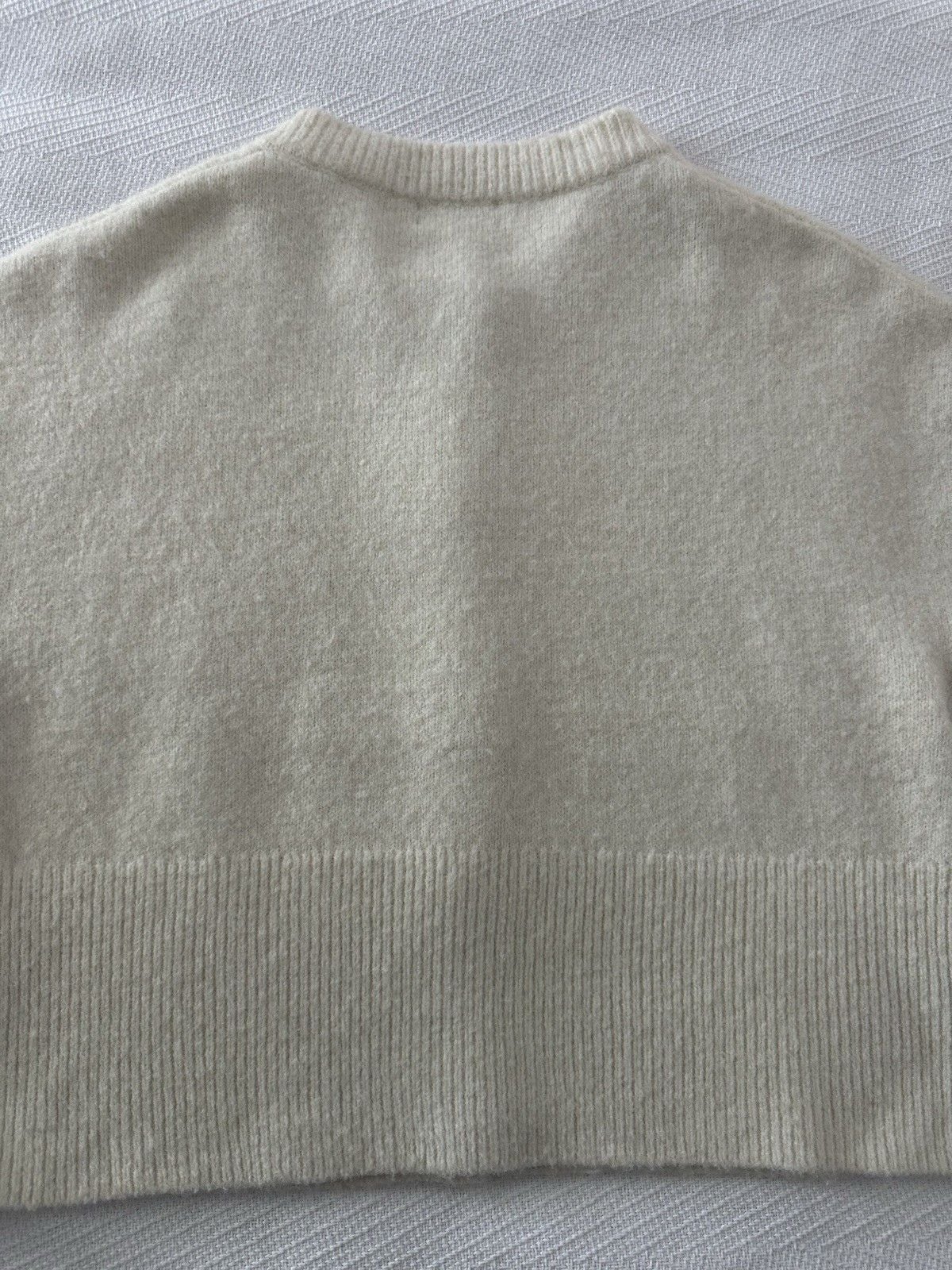 Open Edit Cream Cardigan Sweater Button Front Womens Size S 7
