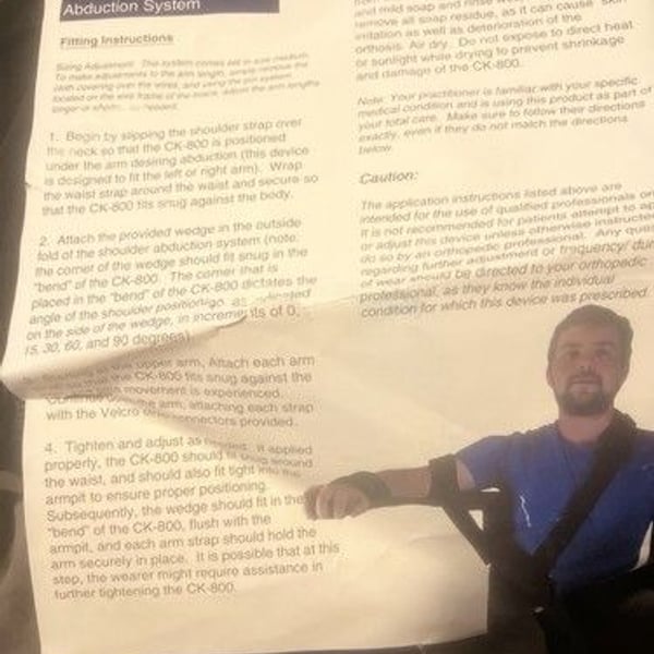 Comfortmax Shoulder/Arm Abduction System - Size Small