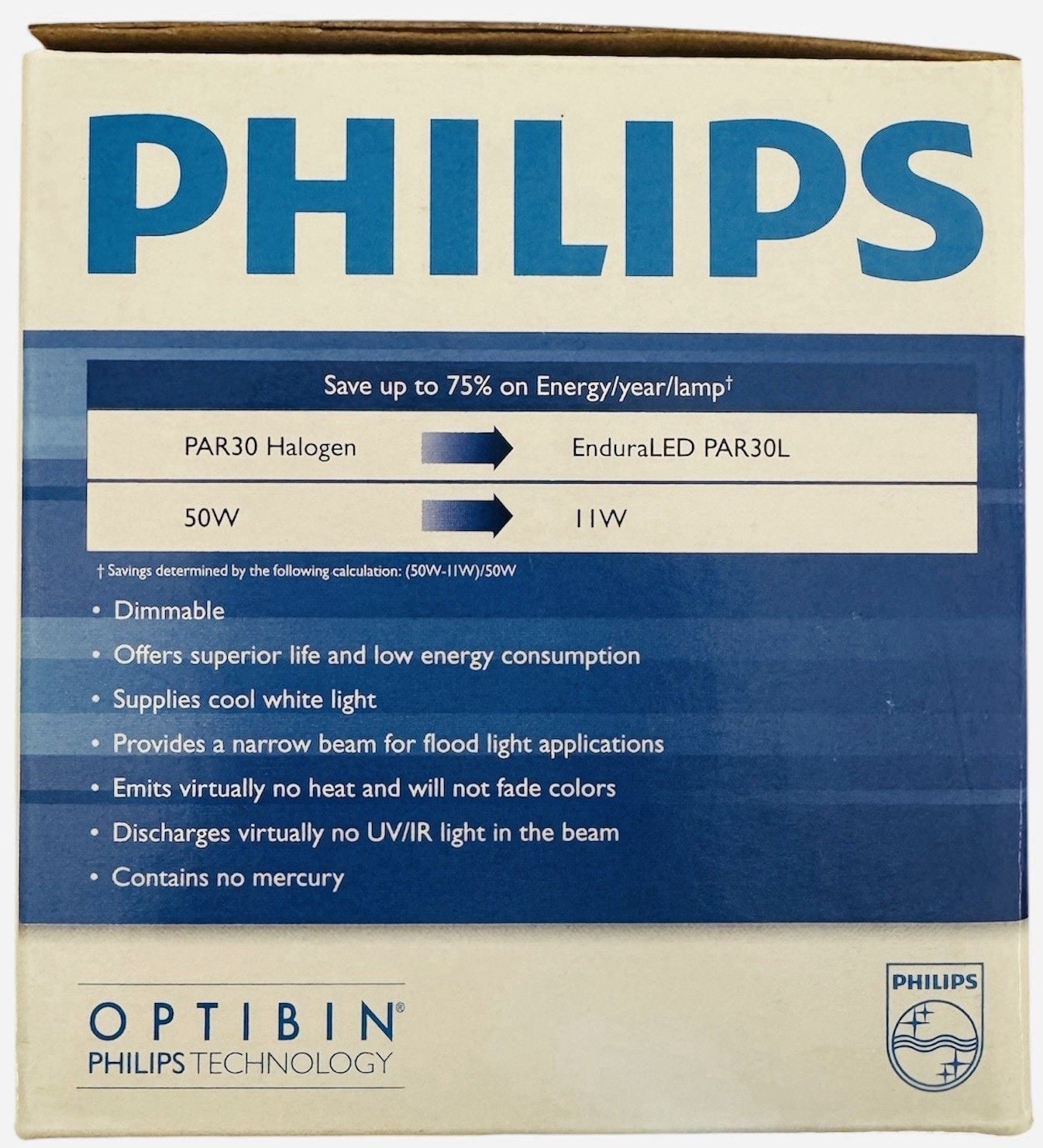 Philips 11PAR30L/END/F20 EnduraLED 11W Dimmable LED Flood Light Bulb β New 3