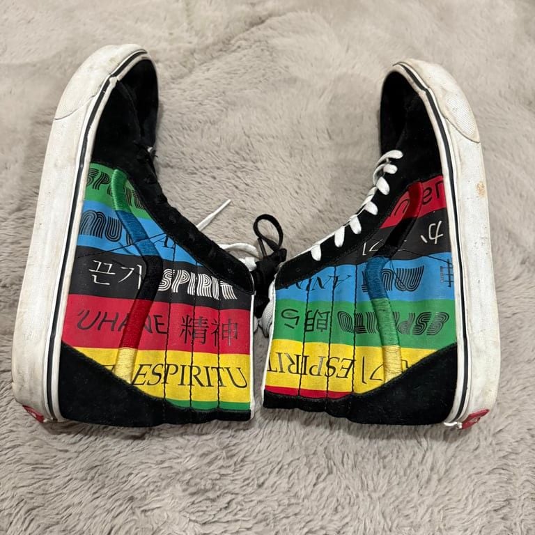 Vans Multicolor High-Top Skate Shoes US Men’s Sz 10.5 skateboards Espiritu 6