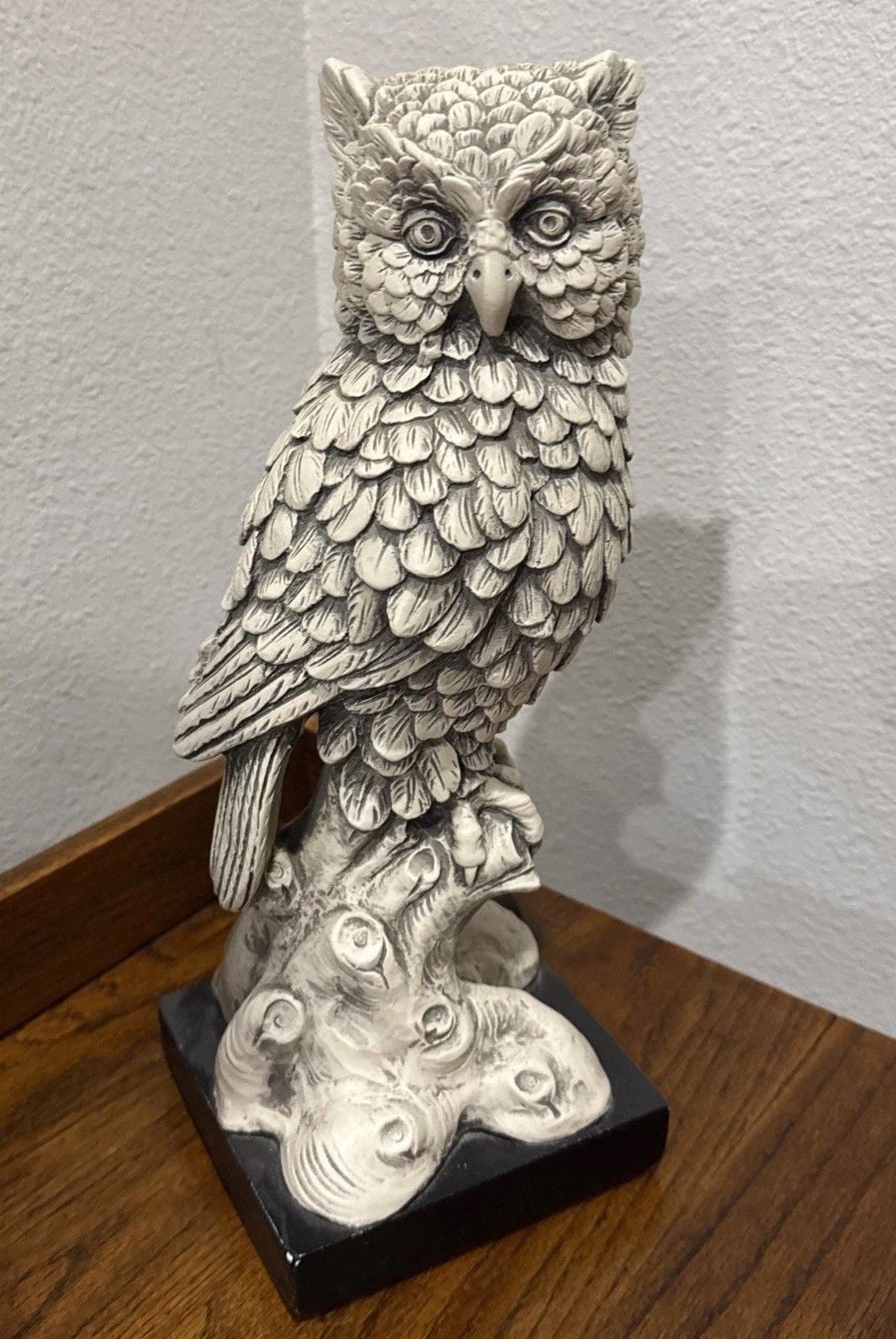 MCM 60’s Marwal 14” Owl Sculpture on 5.5” Base Gothic Halloween Revival 2