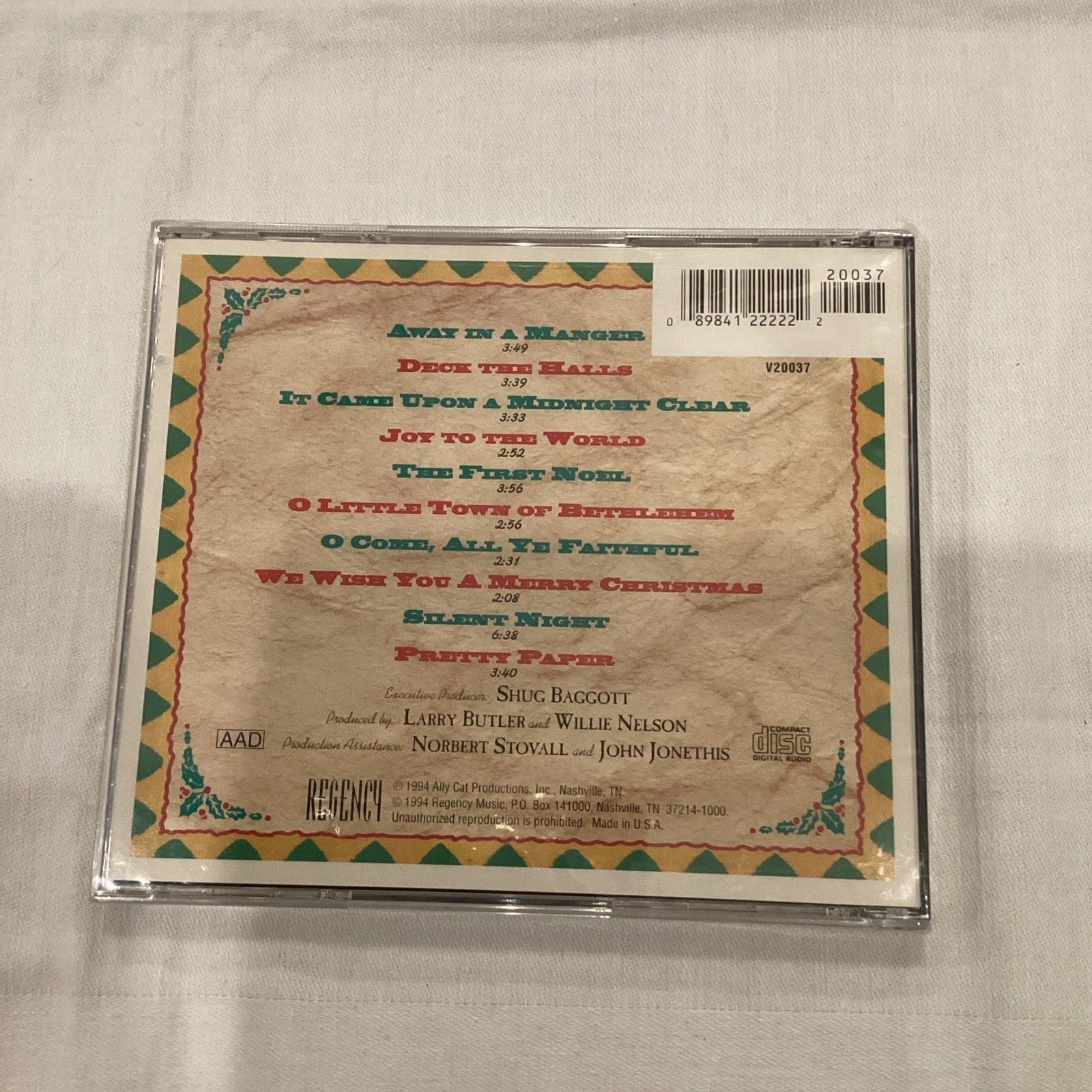 Christmas with Willie Nelson (CD) 10 Tracks Including Pretty Paper NEW SEALED 2