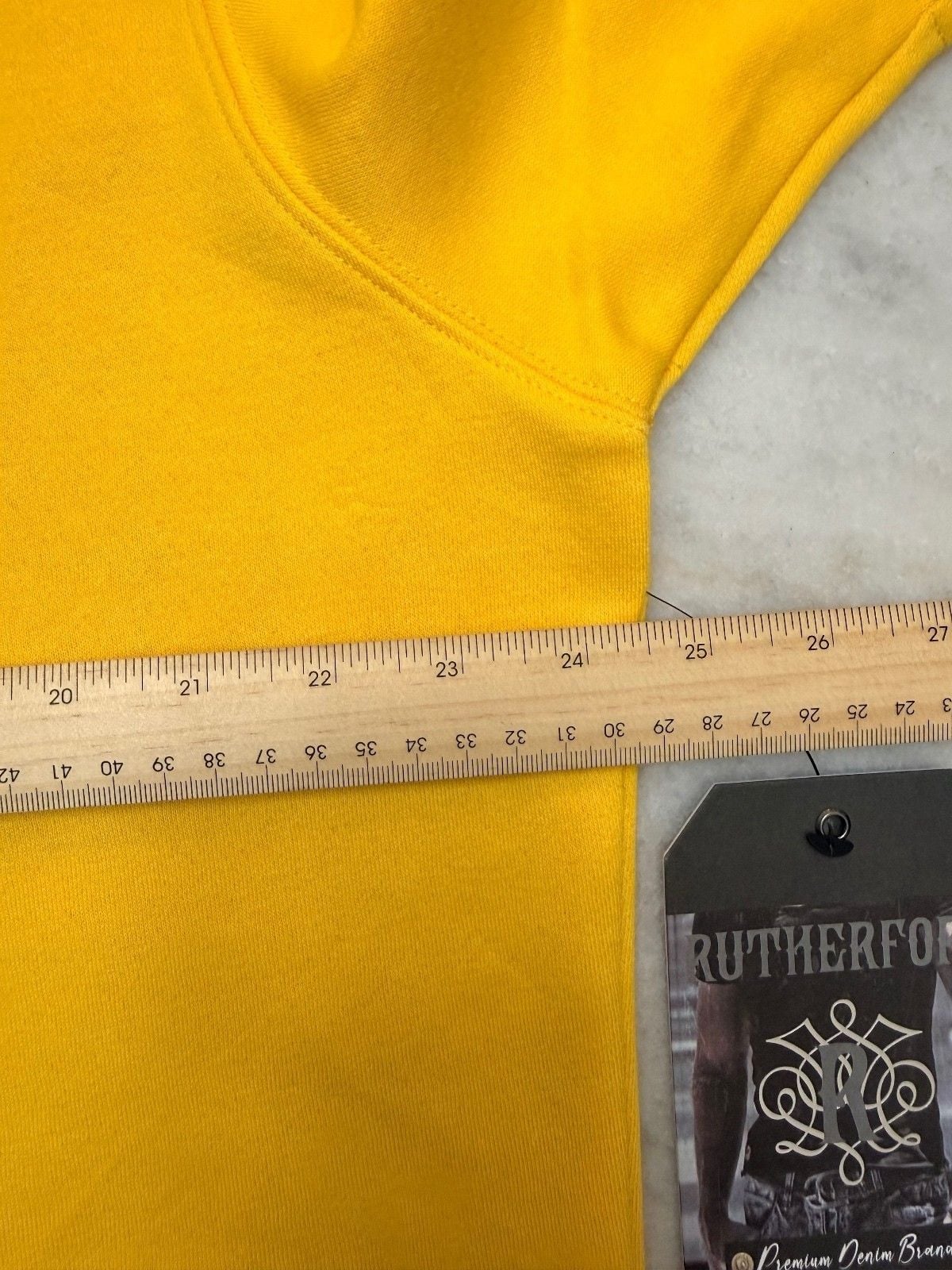Rutherford Yellow Graphic Sweatshirt with Pop Art Print, Size L 10