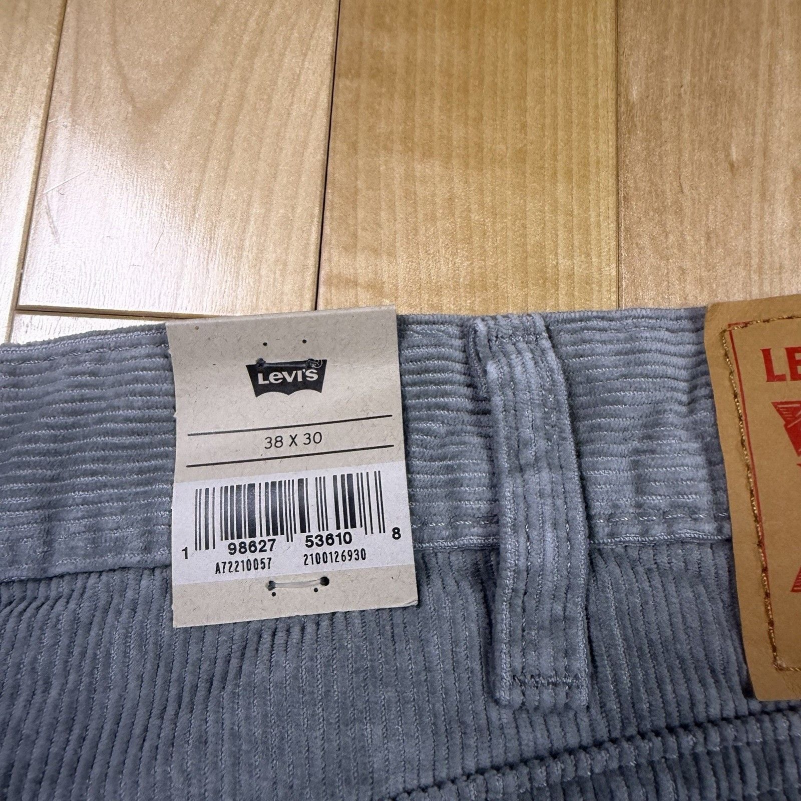 Levi’s 565 Gray Corduroy Pants 38x30 Loose Baggy Straight 90s Skater NWT 4