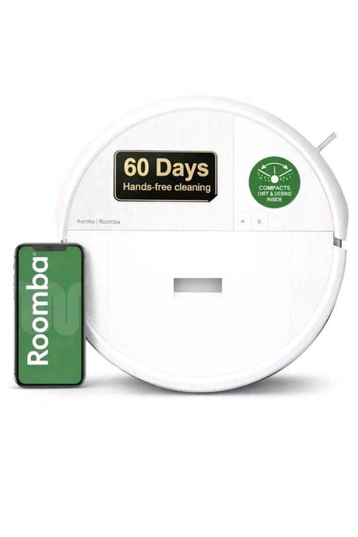 iRobot Roomba 205 DustCompactor Robot Vacuum LiDAR Bagless Self Compact White 1