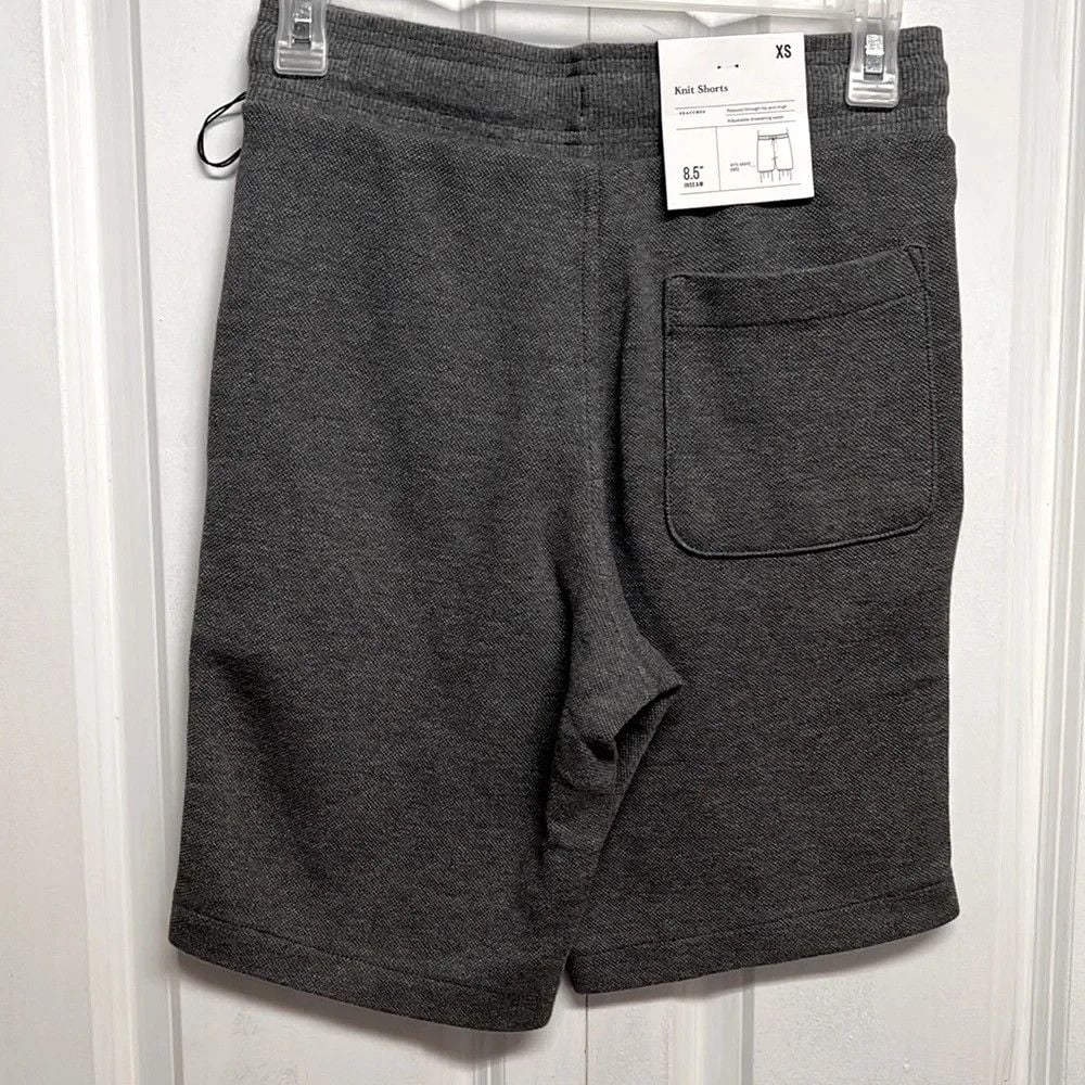 Good Fellow Charcoal Gray 3 Pocket High Rise Knit Bermuda Shorts Size XS NWT 3