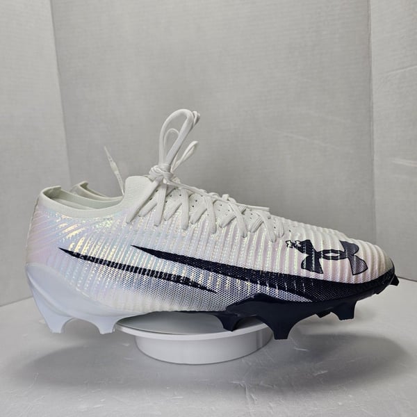 Under Armour Blur Pro Football Cleats Men 13 White Navy 3028220-103
