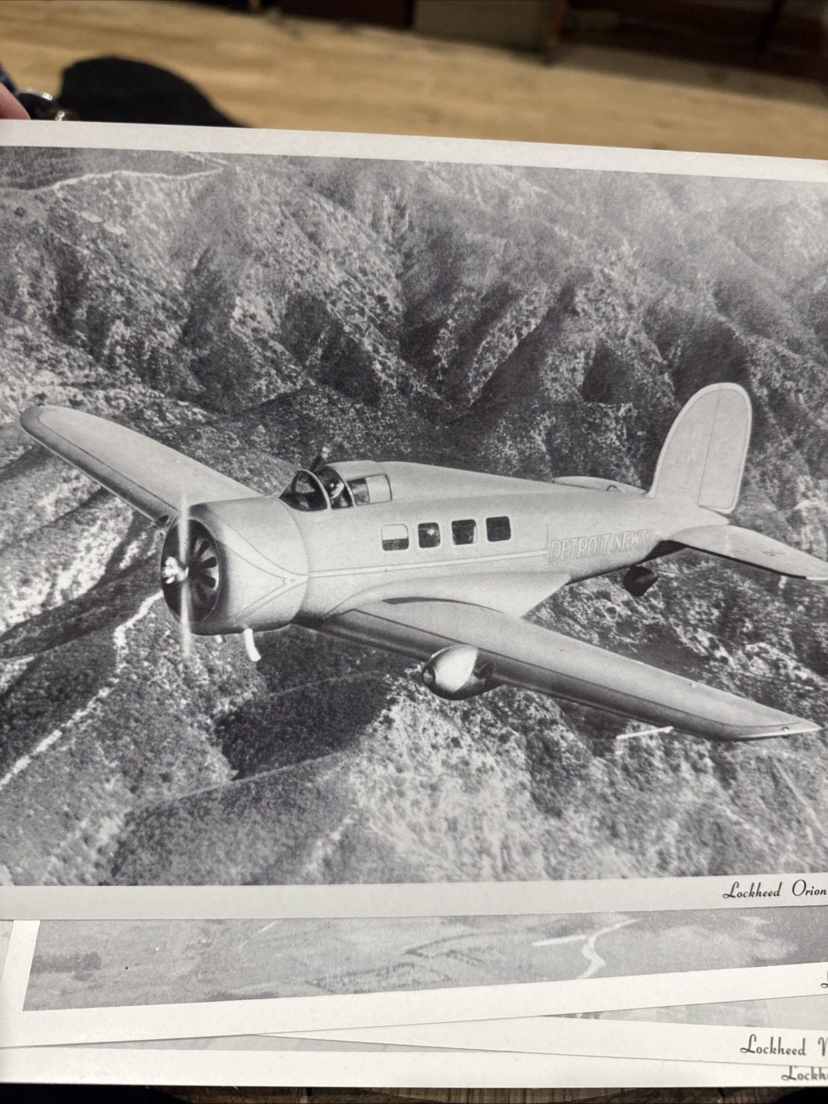 Set of 6 Vintage Lockheed Leadership Aircraft Corp Photographs Portfolio Folder 11