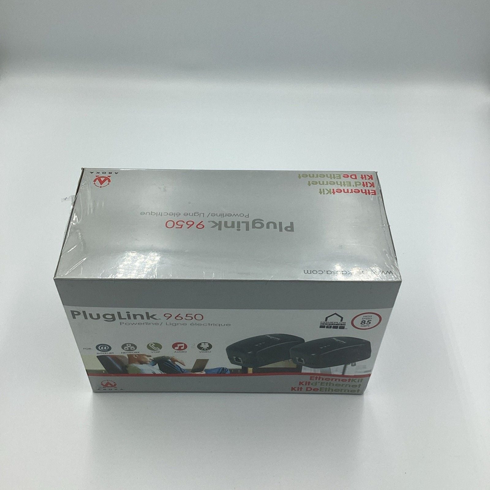 PlugLink 9650 Ethernet Over Power Kit NEW SEALED (C16B5) 2