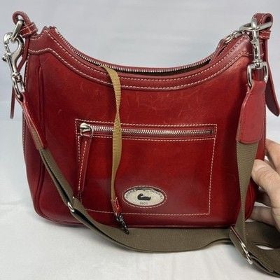 Dooney & Bourke Bordeaux Florentine Toscana Large Crossbody Hobo 12