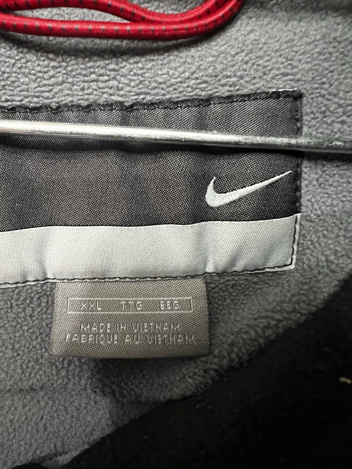 Vintage 2000s Y2K Nike Gray Fleece Full Zip Jacket XXL 7
