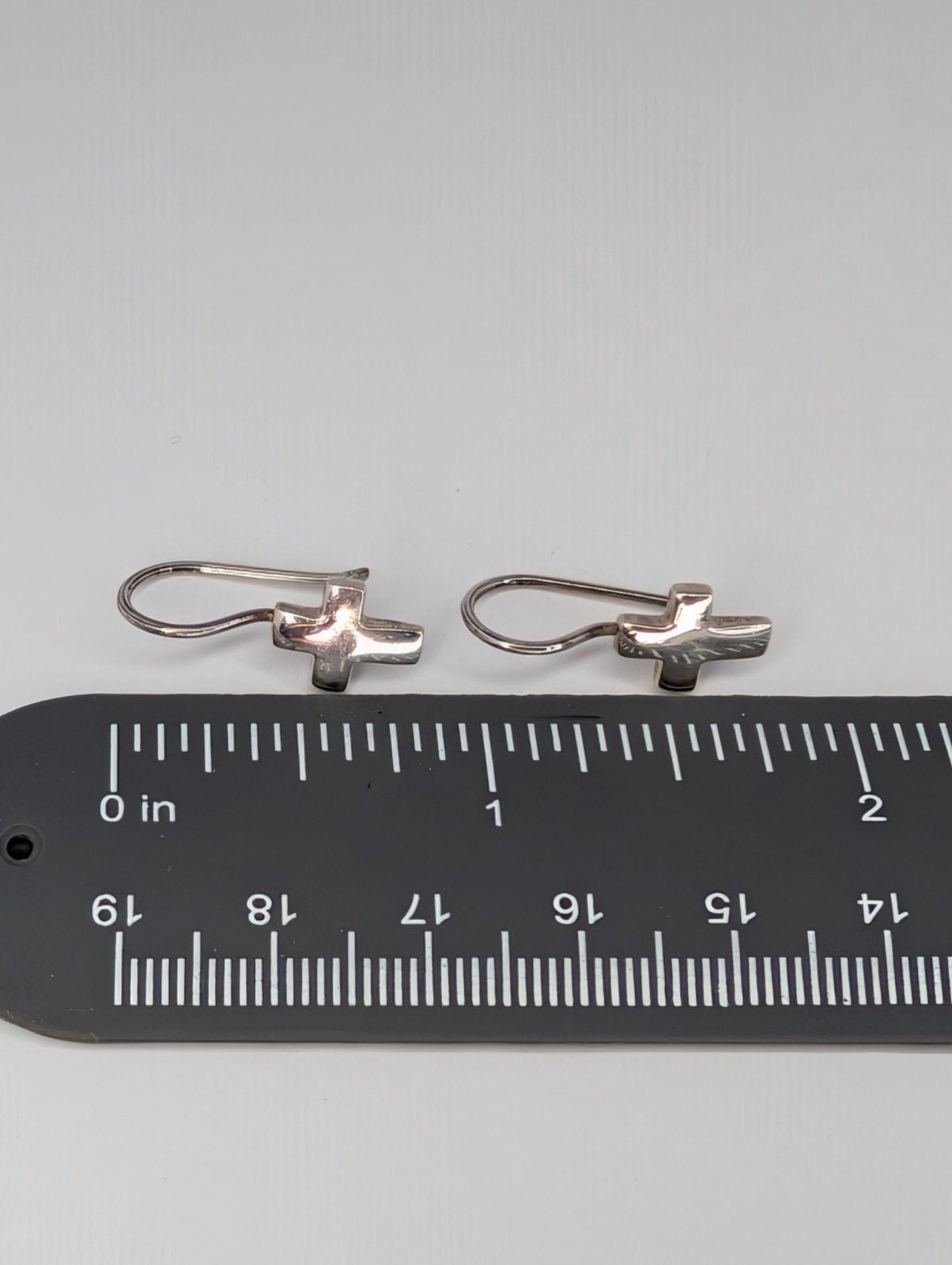 sterling silver 925 cross earrings  7