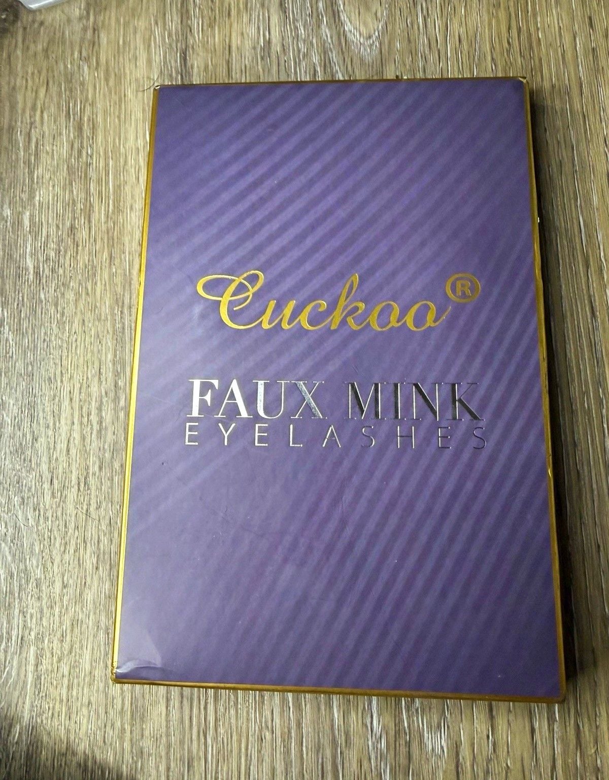 Cuckoo Faux Mink Eyelashes Black Long Natural Full Volume Reusable + Adhesive 1