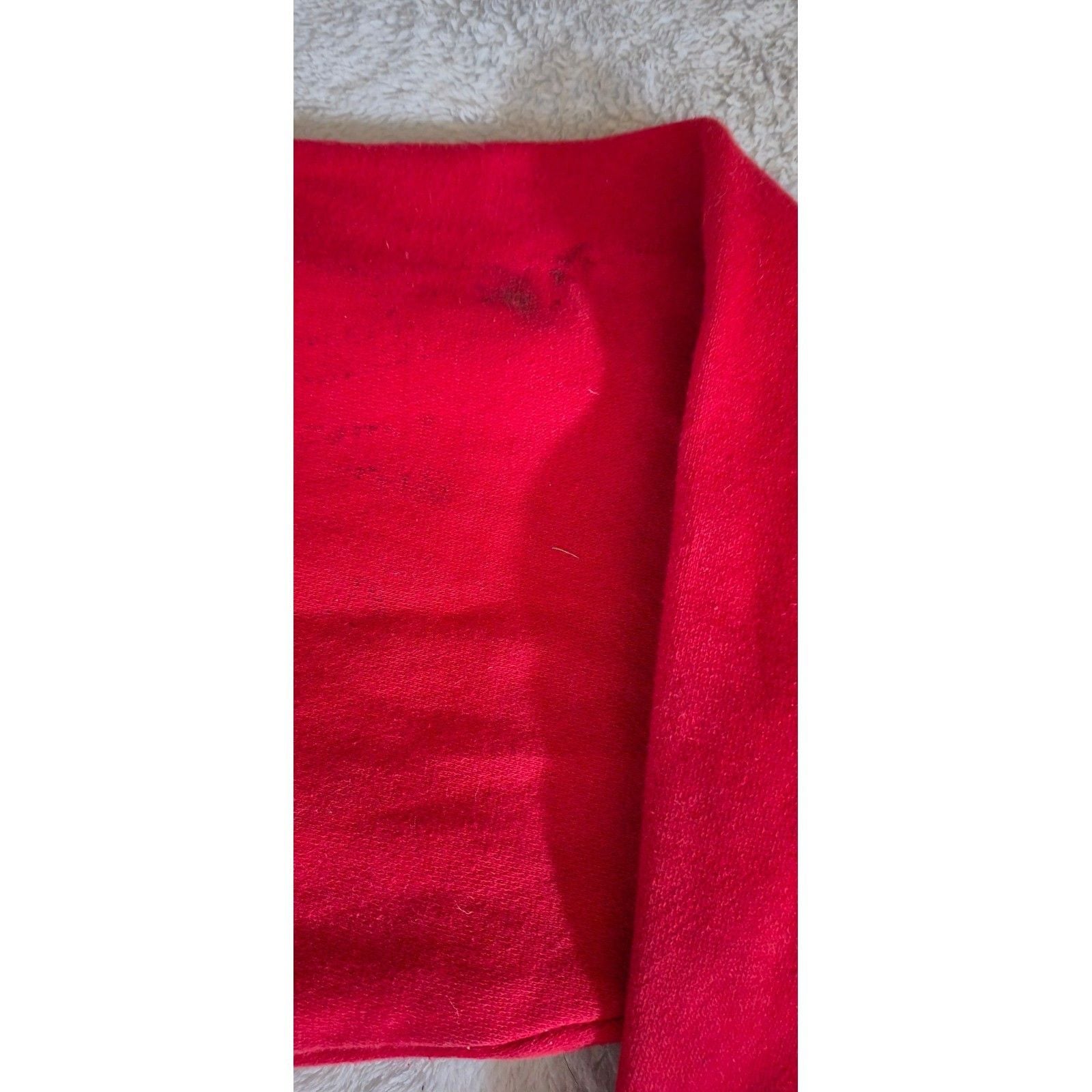 J America Wisconsin Badgers Full Zip Hoodie Red Embroidered Mens Large NCAA 7