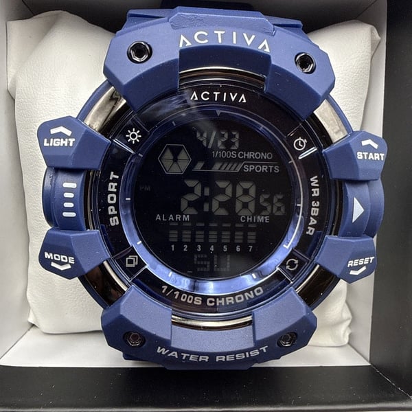 Activa x Invicta ACW8050-001 Digital Watch Blue 50mm New in Box