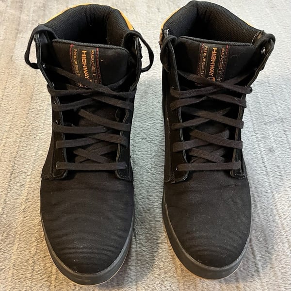 New Highway 21 Casual Riding Motorcycle Shoes Men's 9 Black Brown