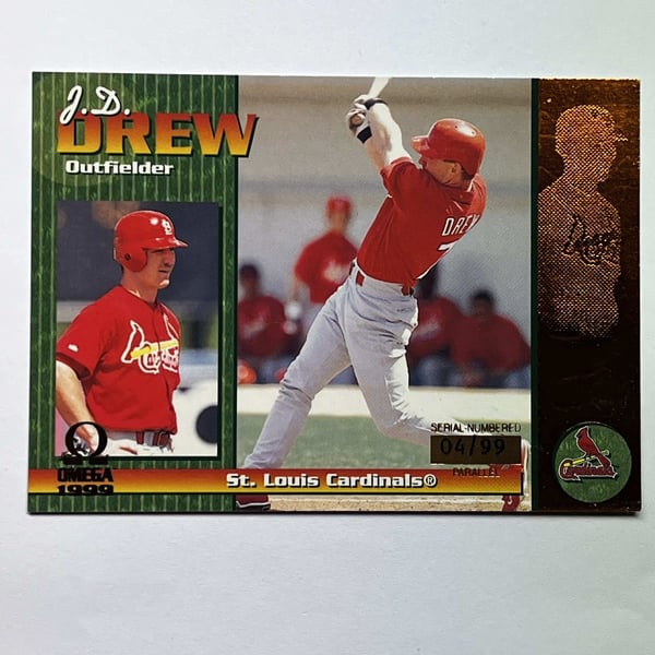 1999 Pacific Omega Gold #194 J.D. Drew/299 St. Louis Cardinals