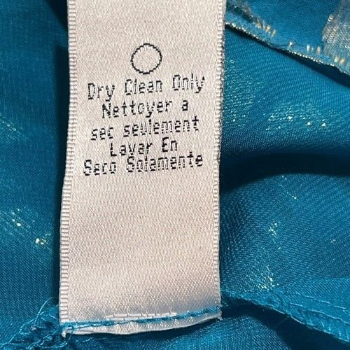 Anthropologie Blue Shimmer Dress 8