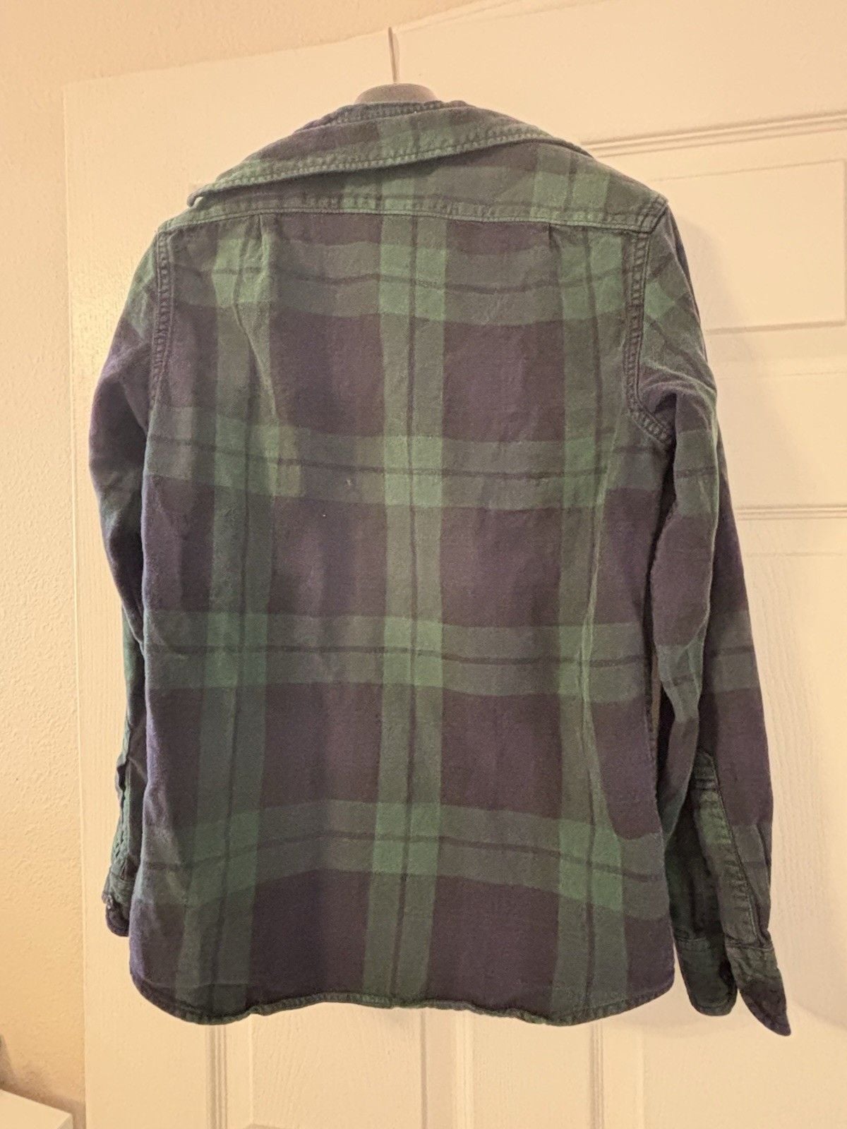 J.Crew Men’s XS Green/Blue Plaid Long Sleeve Button-Up Shirt 4