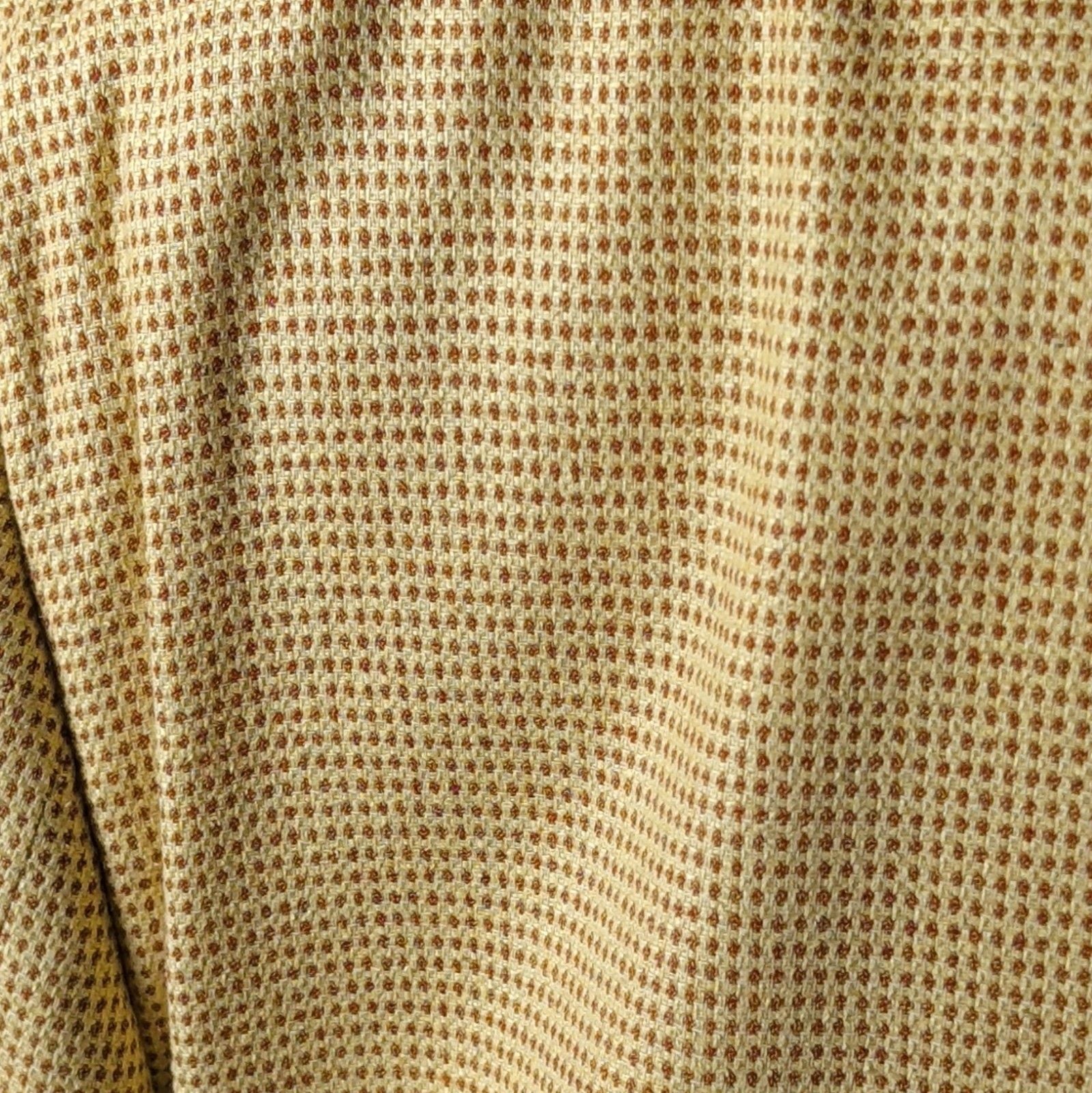 Zanella Sport Coat 42 R Silk Wool Blazer Made in Italy Yellow Houndstooth Check 8