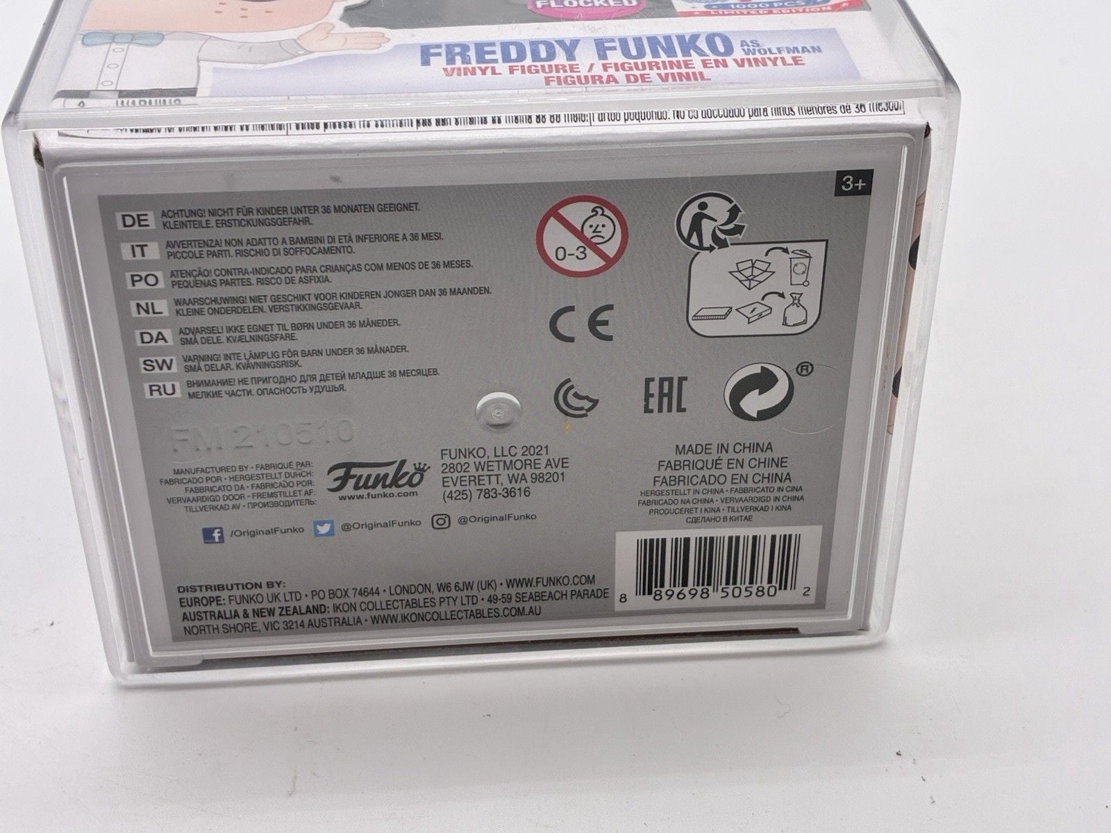 Freddy Funko as Wolfman Flocked FunDays Box of Fun SE 1000 Funko Pop Protector 6