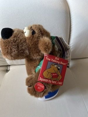 Brown Bear Sid Plushie Teddy 90s 1998 10” 3