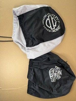 Harley-Davidson Motorcycle Helmet Storage Bags Drawstring Set of 2 2