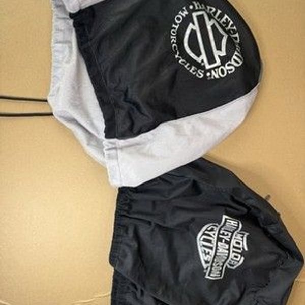 Harley-Davidson Motorcycle Helmet Storage Bags Drawstring Set of 2