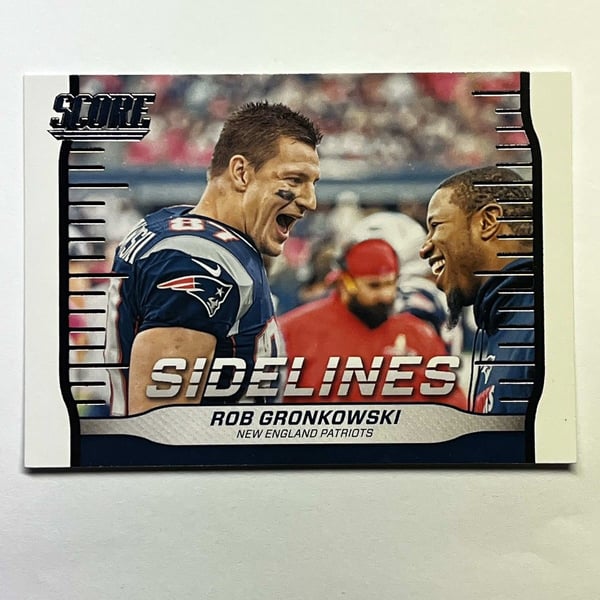 2016 Panini Score Sidelines Rob Gronkowski #12 New England Patriots