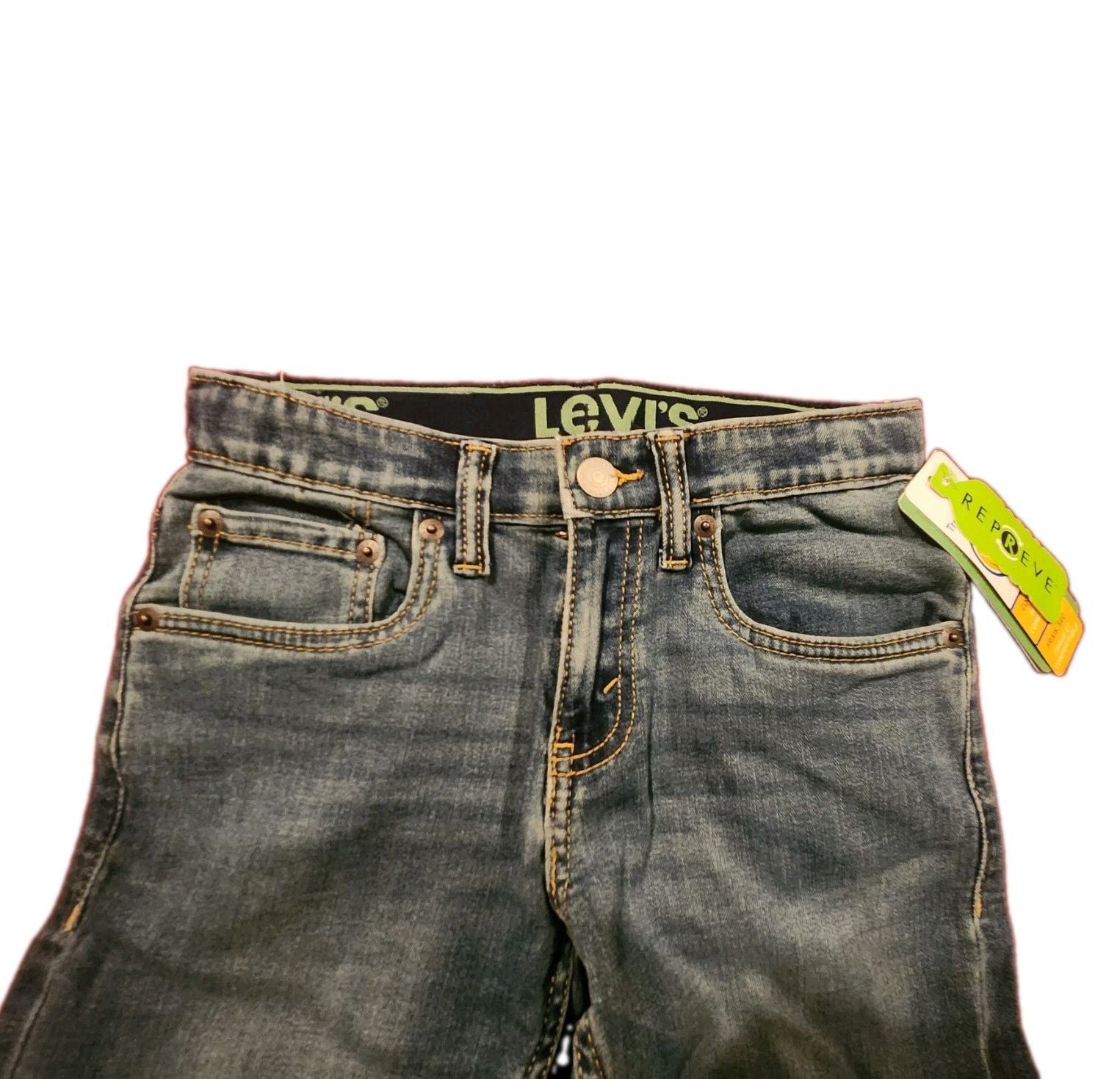 Levi's 511 Boys Slim Stretch Blue Denim Jeans 10 Waist 25 Medium Wash 4