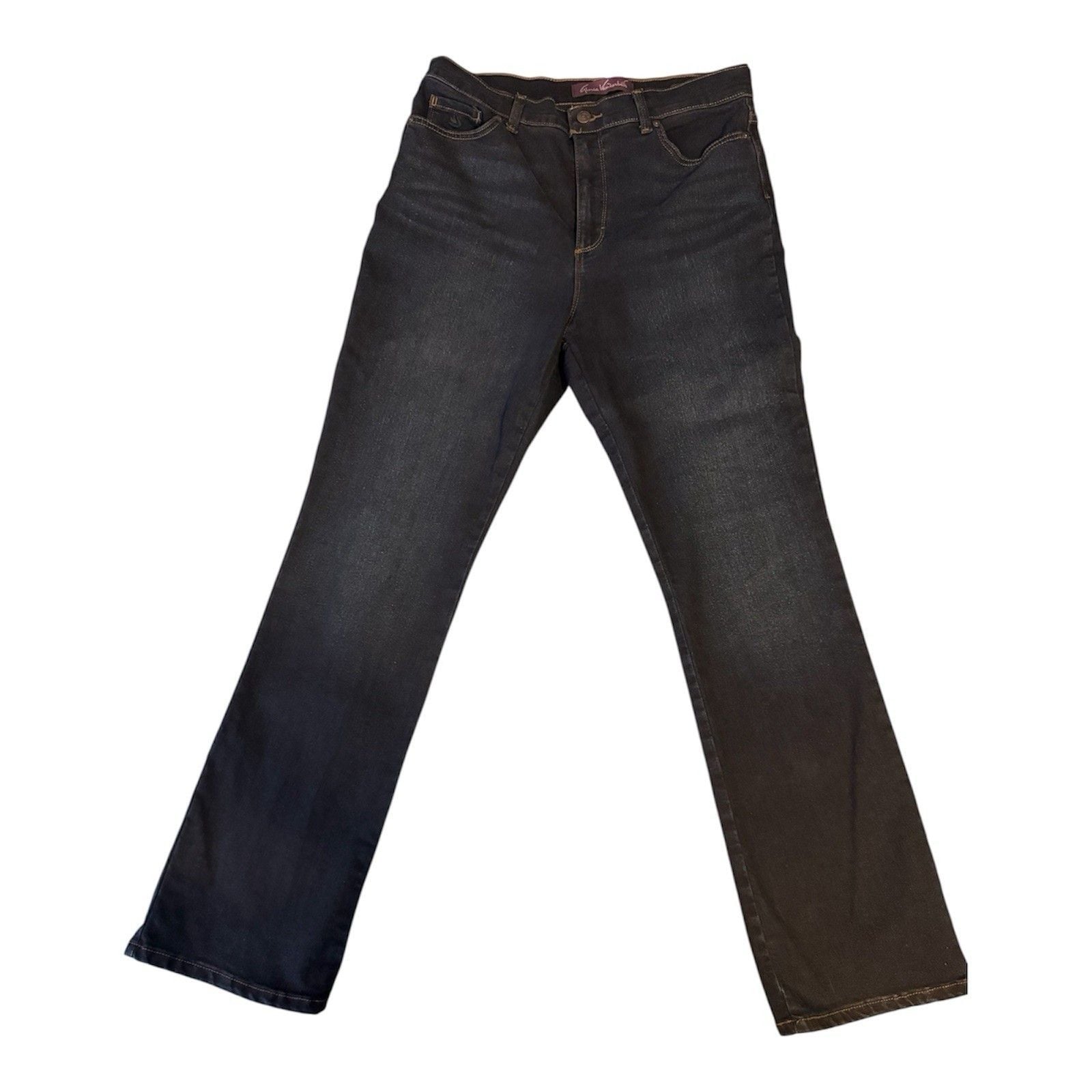 Gloria Vanderbilt Amanda Bootcut Jeans Women’s Size 14 Dark Wash Stretch Denim 2