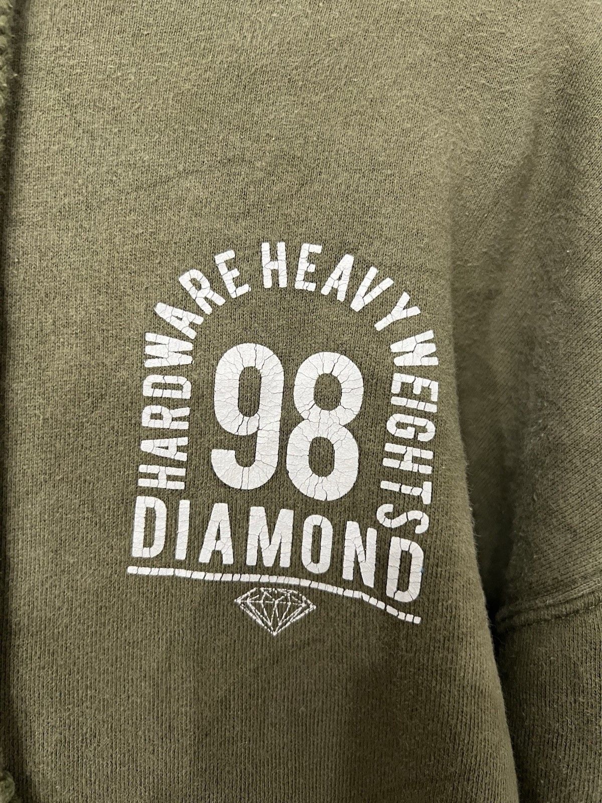 Diamond Supply Co. Green Hoodie Pullover Small 3