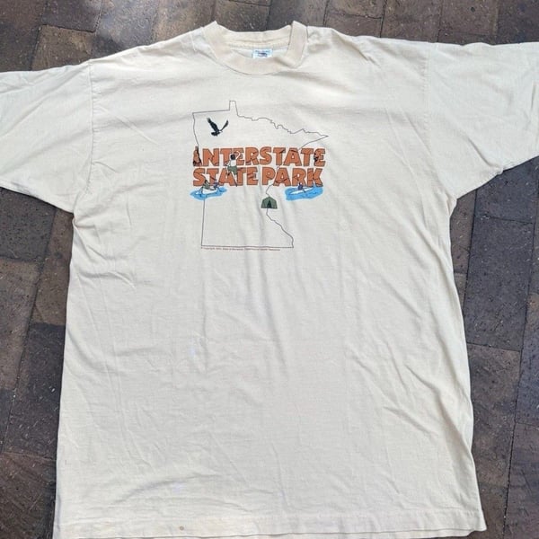 Vintage Single Stitch 1993 Minnesota Interstate State Park XXL Men’s Fruit Loom